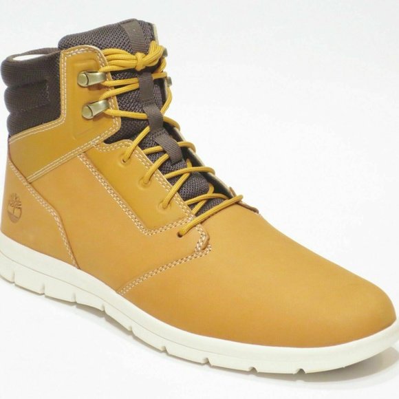 Timberland Men's Graydon Mid Lightweight Sneaker Chukka Boot Shoe Wheat A1OEA - Picture 2 of 8